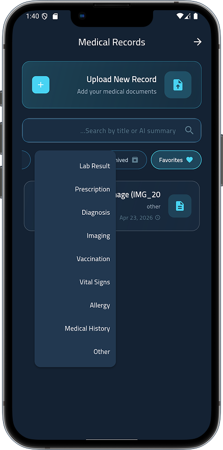 Omica app walkthrough screen 22